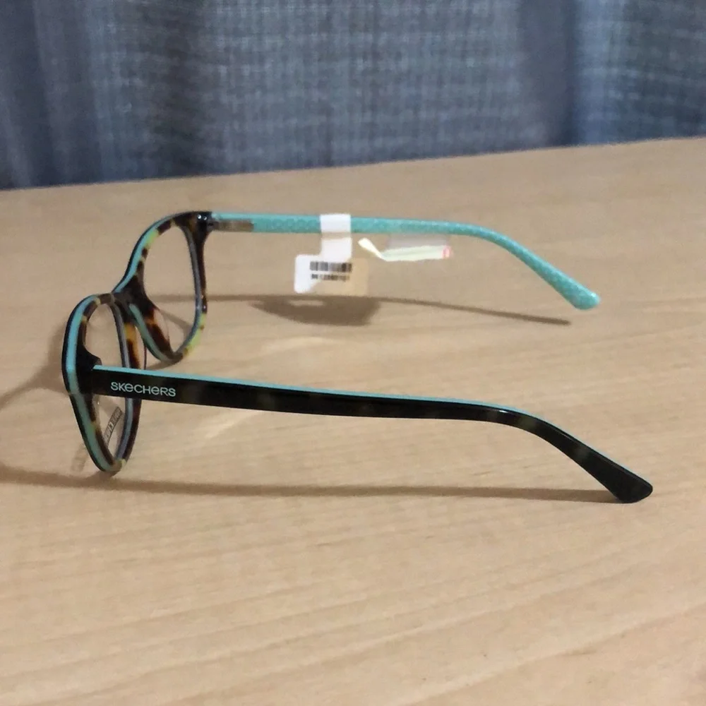 Skechers blue and brown juniors demo lenses